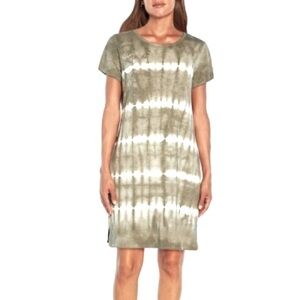 Gap Olive Tie Dye T-shirt Dress • Medium